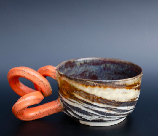 Orange Twirl Mug